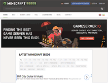 Tablet Screenshot of minecraft-seeds.net