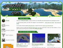 Tablet Screenshot of minecraft-seeds.com